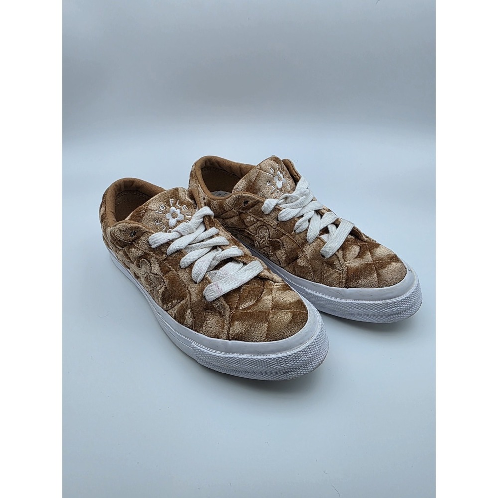 Converse GOLF le FLEUR 1 Star Brown Velvet Sneakers Men's 5.5 Women's 7.5 Tyler - Picture 2 of 13